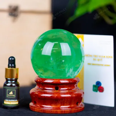 Quả Cầu Thạch Anh Xanh - Fluorite Xanh - 0,9Kg - M265009