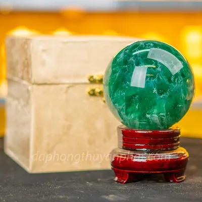 Quả Cầu Thạch Anh Xanh - Fluorite Xanh 1,73kg - ĐK10cm - M227218