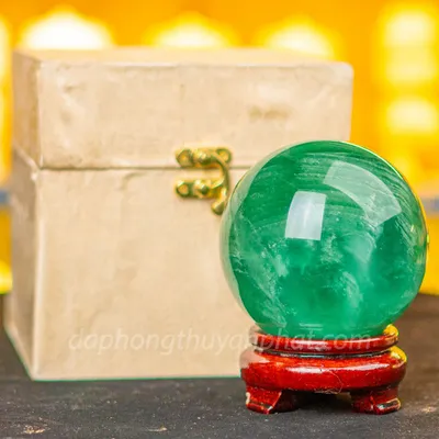 Quả Cầu Thạch Anh Xanh - Fluorite Xanh - 1,42Kg - 12cm - M22726