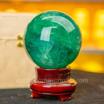 Quả Cầu Thạch Anh Xanh - Fluorite Xanh 2.21kg - 11cm - M227220