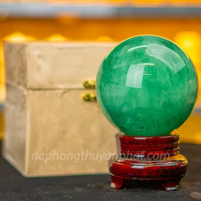 Quả Cầu Thạch Anh Xanh - Fluorite Xanh 2,35kg - ĐK11cm - M227213