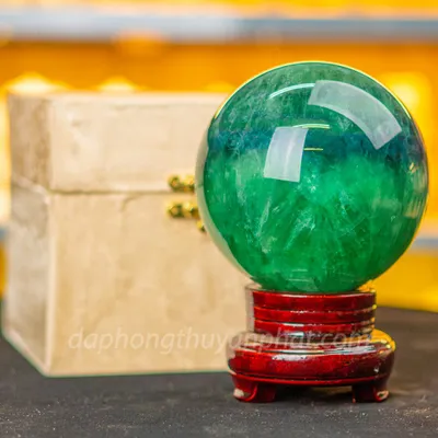 Quả Cầu Thạch Anh Xanh - Fluorite Xanh 2.98kg - 12cm - M227222