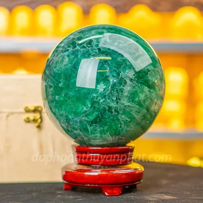 Quả Cầu Thạch Anh Xanh - Fluorite Xanh - 7.98kg - 16cm - M227227