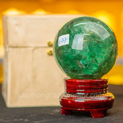 Quả Cầu Thạch Anh Xanh - Fluorite Xanh - 1.77kg - 10cm - M227226