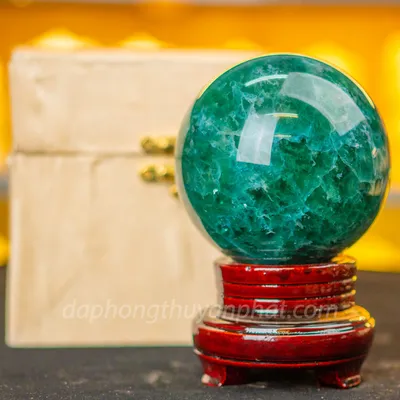 Quả Cầu Thạch Anh Xanh - Fluorite Xanh 1,89kg - 10,5cm - M227216