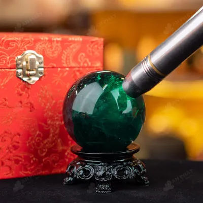 Quả Cầu Thạch Anh Xanh - Fluorite Xanh - 0,59kg - M0472059