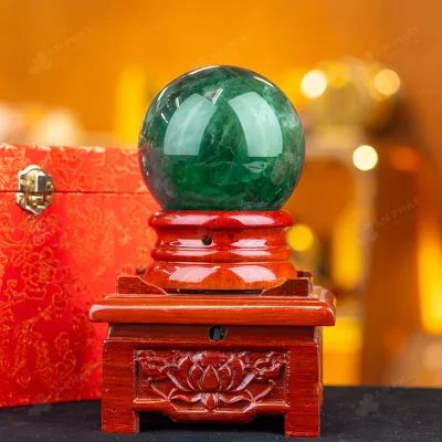 Quả Cầu Thạch Anh Xanh - Fluorite Xanh - 1,41kg - M1879141