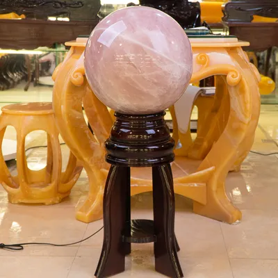 Quả Cầu Phong Thuỷ Thạch Anh Hồng 49.2kg - M23812