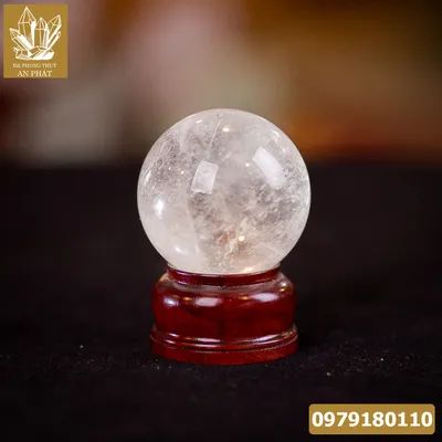 Quả Cầu Thạch Anh Trắng 0,3kg - M06422