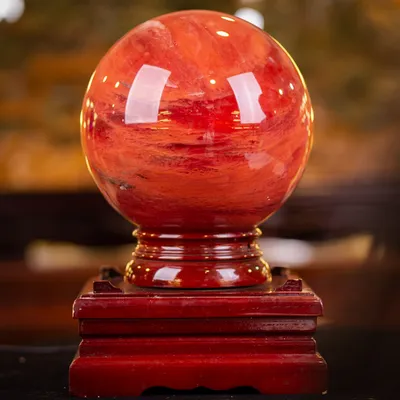Quả Cầu Đá Núi Lửa | Quả Cầu Đá Obsidian Đỏ 13,8kg - M03464