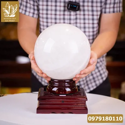 Quả Cầu Thạch Anh Trắng 15,52kg - Quà Tặng Phong Thủy - M06062