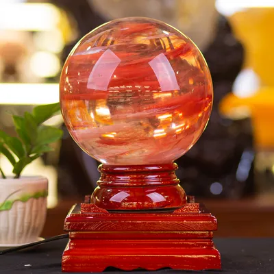 Quả Cầu Đá Núi Lửa Đỏ | Đá Obsidian Đỏ 9.6kg - M03469