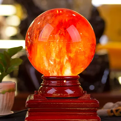 Quả Cầu Đá Núi Lửa Đỏ | Đá Obsidian Đỏ 8.35kg - M034610