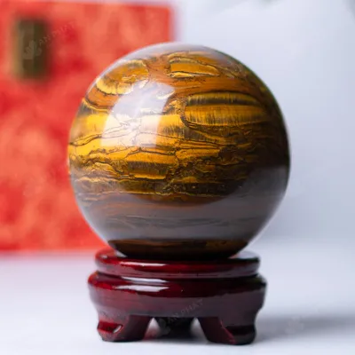 Quả Cầu Phong Thủy Đá Mắt Hổ - 1,31kg - M0390131