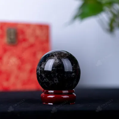 Quả Cầu Phong Thủy Đá Thạch Anh Đen - 0,47kg - M2602047
