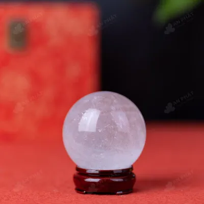 Quả Cầu Phong Thủy Đá Thạch Anh Trắng - 0,51Kg - M2824051