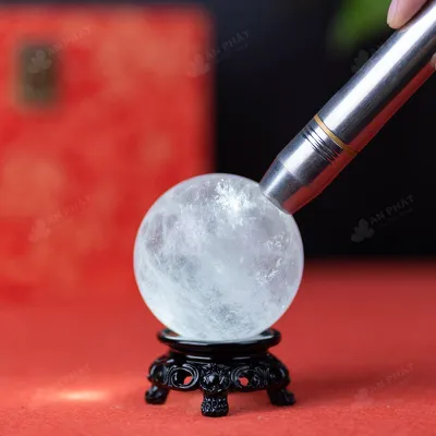 Quả Cầu Phong Thủy Đá Thạch Anh Trắng - 0,45Kg - M2824045