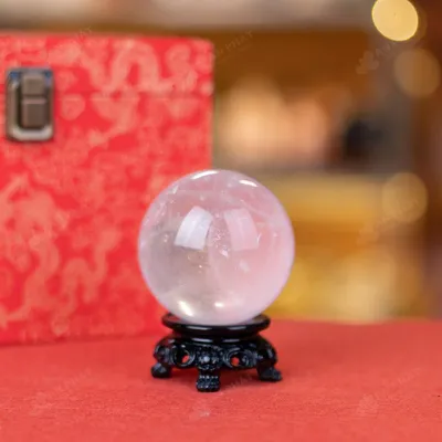 Quả Cầu Phong Thủy Đá Thạch Anh Trắng - 0,531Kg - M28240531