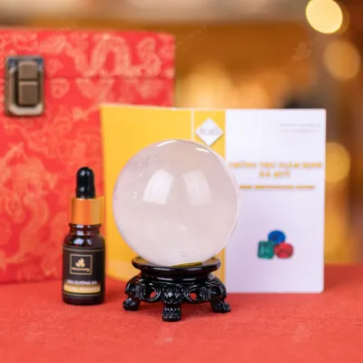 Quả Cầu Phong Thủy Đá Thạch Anh Trắng - 0,54Kg - M2824054