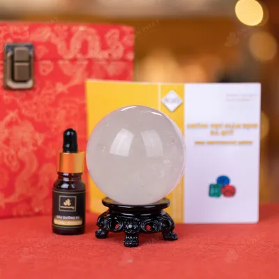 Quả Cầu Phong Thủy Đá Thạch Anh Trắng - 0,56Kg - M2824056