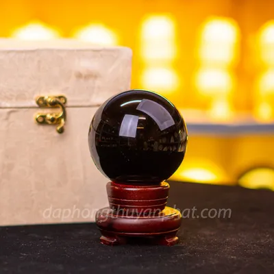 Quả Cầu Đá Nùi Lửa Đen | Đá Obsidian Đen 0,66kg - M21921