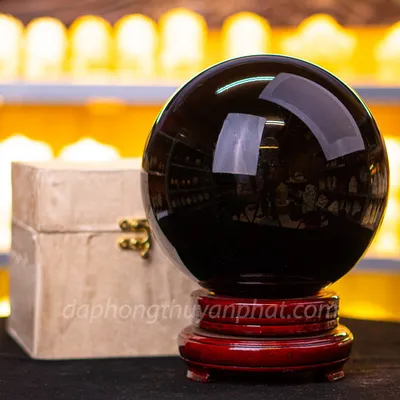 Quả Cầu Đá Nùi Lửa Đen | Đá Obsidian Đen 8,5kg - M21928