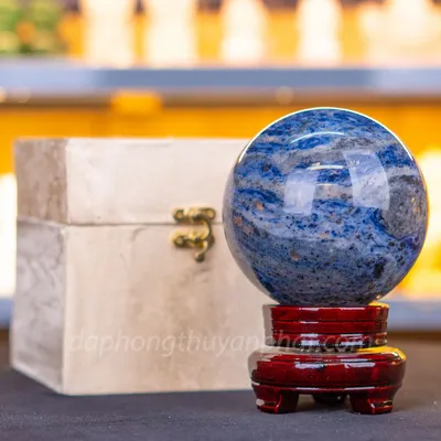 Quả Cầu Phong Thủy Đá Sodalite Xanh 2.25kg - 11cm M05552