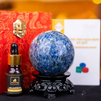 Quả Cầu Sodalite Xanh Nước Biển - 0,47kg - M0555047