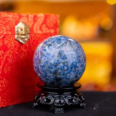 Quả Cầu Sodalite Xanh Nước Biển - 0,47kg - M0555047