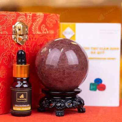 Quả Cầu Thạch Anh Dâu Tây Hồng - 0,67kg - M2817067