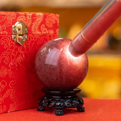 Quả Cầu Thạch Anh Dâu Tây Hồng - 0,67kg - M2817067