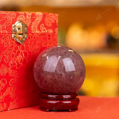 Quả Cầu Thạch Anh Dâu Tây Hồng - 0,67kg - M2817067