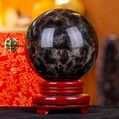 Quả Cầu Phong Thủy Đá Thạch Anh Đen - 4,4kg - M038344