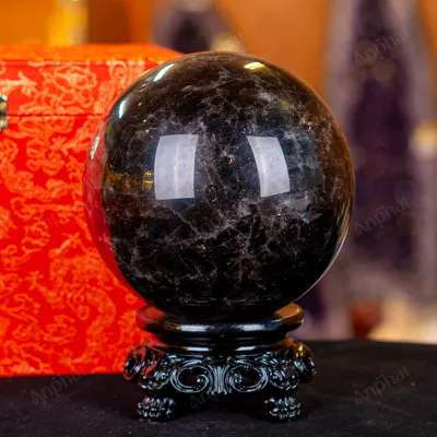 Quả Cầu Phong Thủy Đá Thạch Anh Đen - 4,4kg - M038344