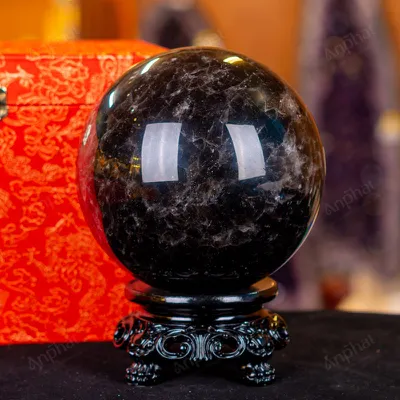 Quả Cầu Phong Thủy Đá Thạch Anh Đen - 4,4kg - M038344