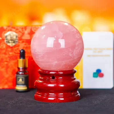 Quả Cầu Thạch Anh Hồng 2A Có Sao – 1,06kg – M0315106