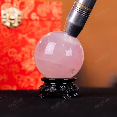 Quả Cầu Phong Thủy Đá Thạch Anh Hồng - 0,27kg - M1479027