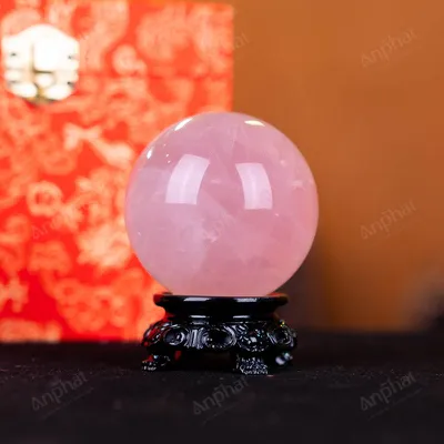 Quả Cầu Phong Thủy Đá Thạch Anh Hồng - 0,29kg - M1479029