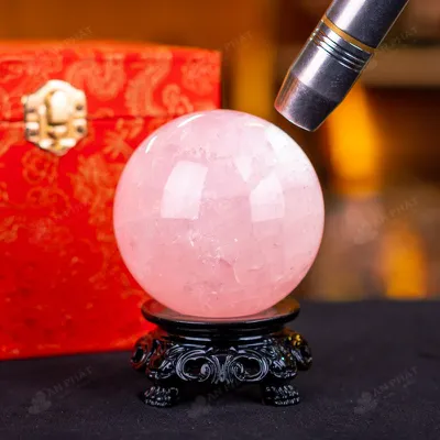 Quả Cầu Phong Thủy Đá Thạch Anh Hồng - 0,65kg - M1479065