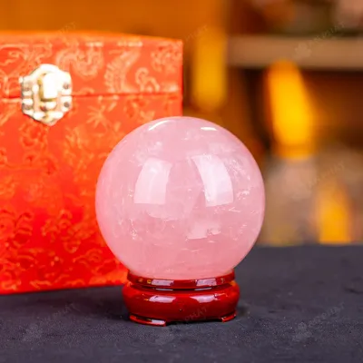 Quả Cầu Phong Thủy Đá Thạch Anh Hồng - 0,65kg - M1479065