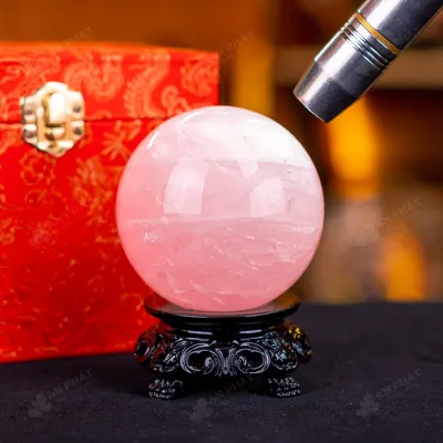 Quả Cầu Phong Thủy Đá Thạch Anh Hồng - 0,67kg - M1479067