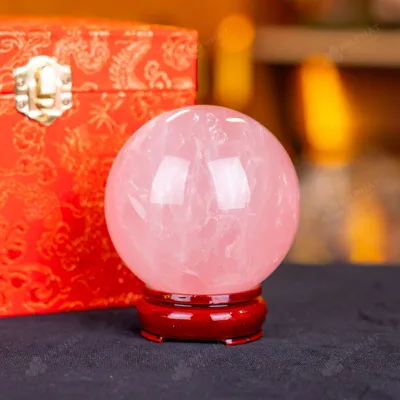 Quả Cầu Phong Thủy Đá Thạch Anh Hồng - 0,72kg - M1479072