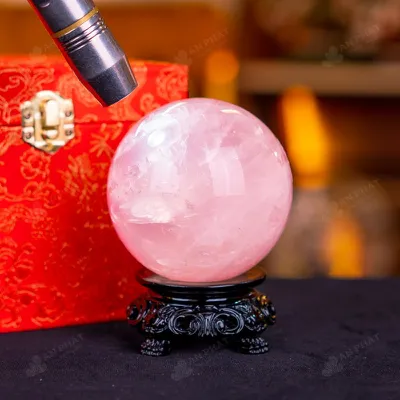 Quả Cầu Phong Thủy Đá Thạch Anh Hồng - 0,81kg - M1479081