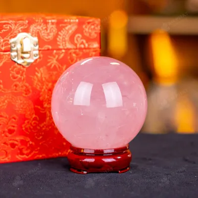 Quả Cầu Phong Thủy Đá Thạch Anh Hồng - 0,81kg - M1479081