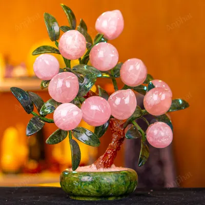 Cây Đào Đá Thạch Anh Hồng 2A 12 Quả 016-0762A-12