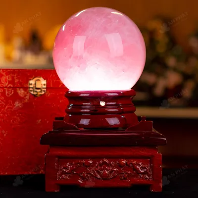 Quả Cầu Phong Thủy Đá Thạch Anh Hồng 5A - 2,74kg - M2381274