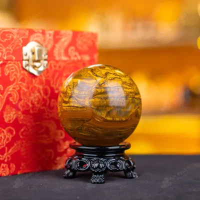 Quả Cầu Phong Thủy Đá Mắt Hổ - 0,5kg - M276905