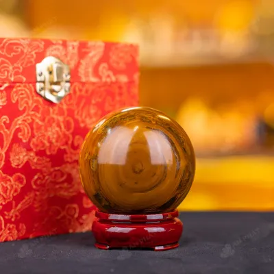 Quả Cầu Phong Thủy Đá Mắt Hổ - 0,5kg - M276905
