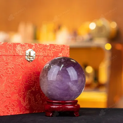 Quả Cầu Đá Thạch Anh Tím - 1,38kg - M0641138
