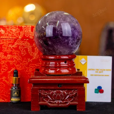 Quả Cầu Thạch Anh Tím - 1,82kg - M0641182